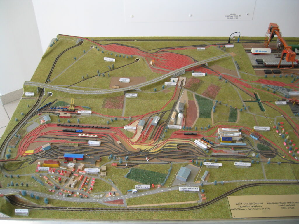 Maket of Zahony logistic kapacities
